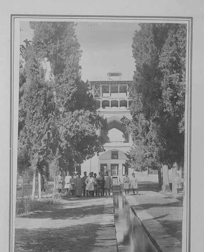 عکس| سفر در زمان؛ تصویری قدیمی از باغ فین در کاشان