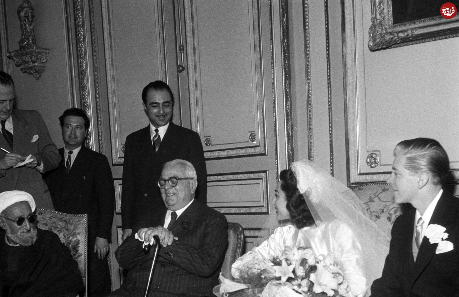 عکس| سفر در زمان؛ «فاطمه پهلوی» فرزند دهم رضاخان در مراسم عروسی اول اش؛ سال 1329