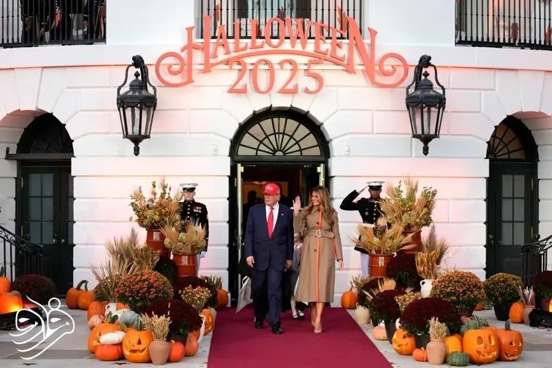 تصاویر؛ هالووینِ متفاوتِ ترامپ و ملانیا در کاخ سفید؛ شوخی کودکان سوژه شد تصاویر؛ هالووینِ متفاوتِ ترامپ و ملانیا در کاخ سفید؛ شوخی کودکان سوژه شد