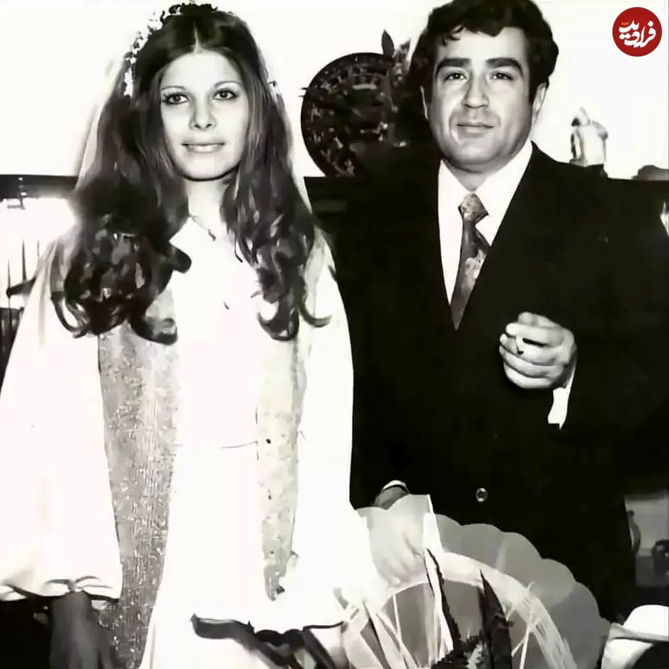 عکس| سفر در زمان؛ «حمید سمندریان» و «هما روستا» در روز عروسی شان؛ سال 53