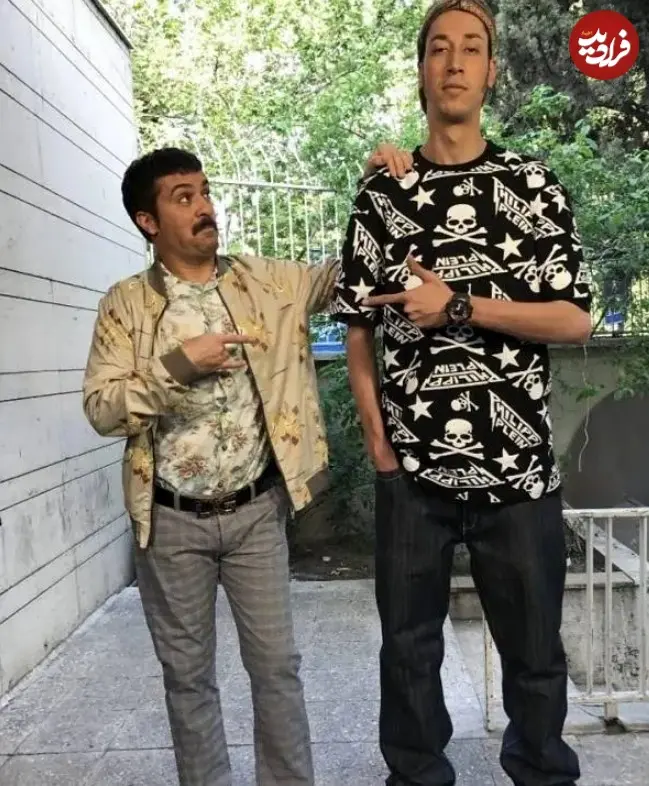 عکس| سفر در زمان؛ «ارسطو و بهتاش» در پشت صحنه سریال پایتخت 7؛ سال 96