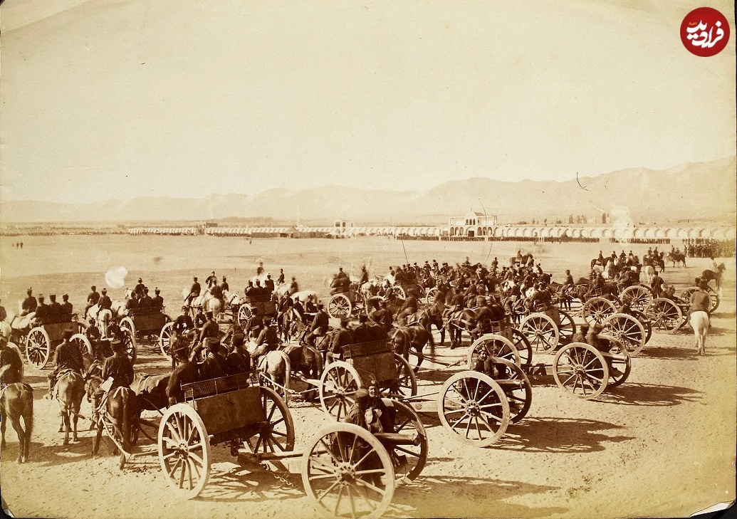 عکس‌های دیده نشده از تمرینات نظامی در دوران قاجار