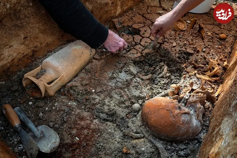 Clay-removed-from-opened-sarcophagus