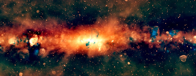 کهکشان راه شیری رنگ عوض کرد؛ نقشه جدید از کهکشان ما، در نوری که چشم انسان نمیبیند! کهکشان راه شیری رنگ عوض کرد؛ نقشه جدید از کهکشان ما، در نوری که چشم انسان نمیبیند!