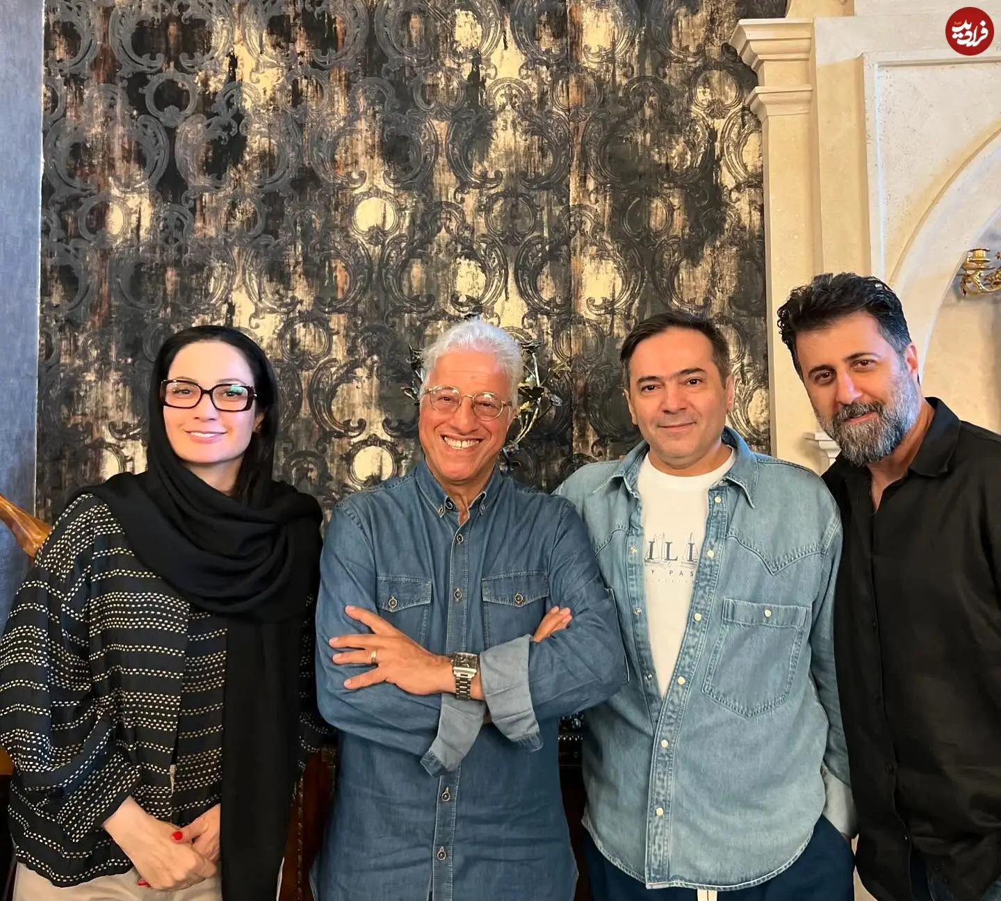 عکس| سفر در زمان؛ دیدار «فهیمه» سریال پایتخت 7 و همسرش با «رحمت و بابا پنجعلی»