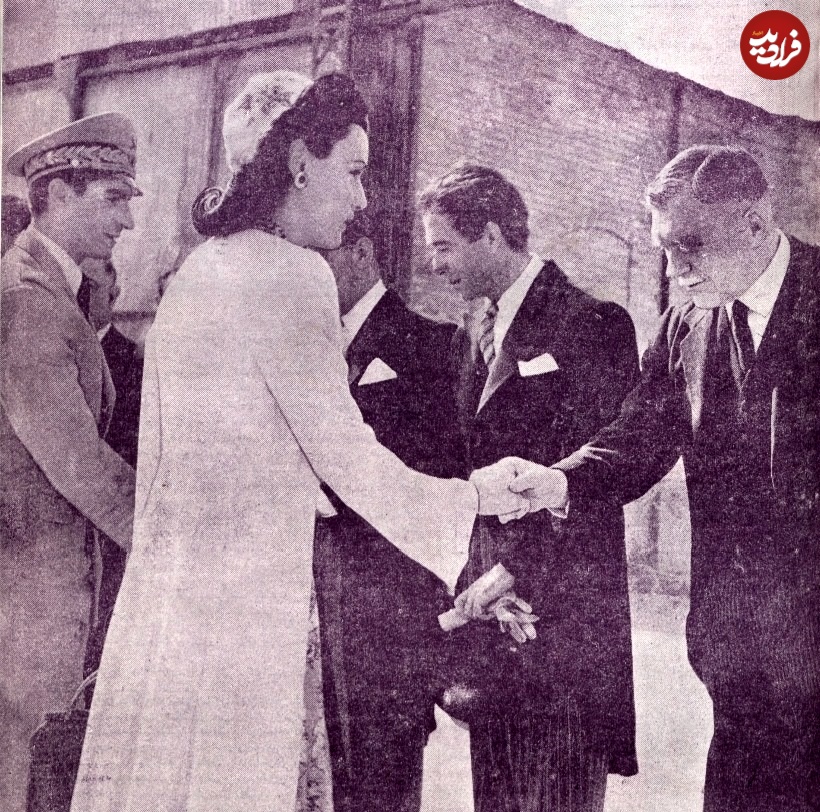عکس؛ سفر به تاریخ؛ آخرین تصویر «فوزیه ملکه در کنار محمدرضا پهلوی»؛ سال 1324