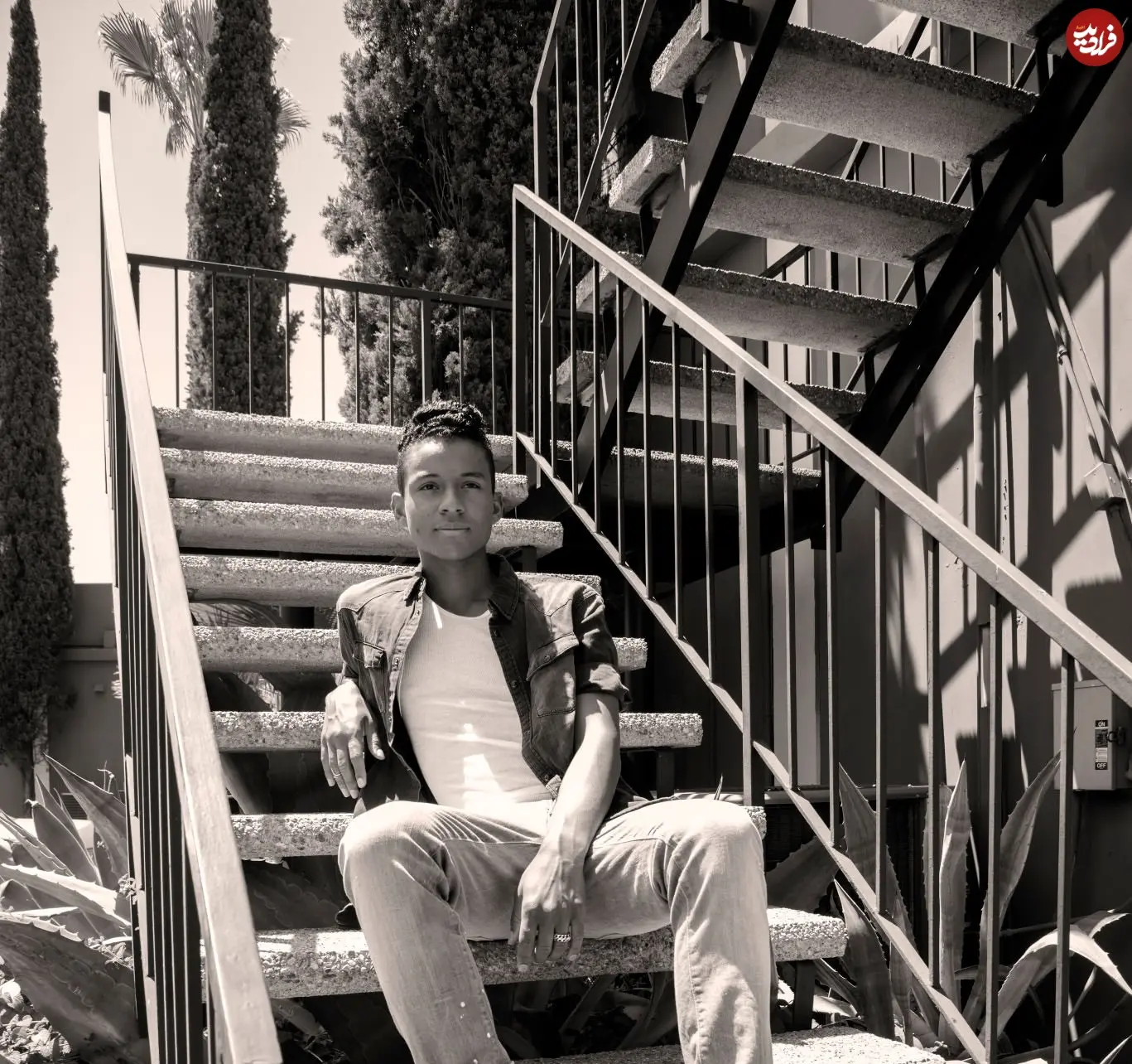 عکس| سفر در زمان؛ «جعفر جکسون» در 21 سالگی و در کالیفرنیا؛ سال 1396