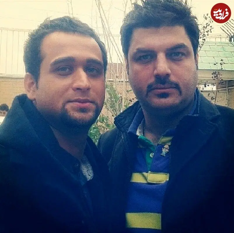 عکس| سفر در زمان؛ «نادر توتونچی و سینا» در پشت صحنه سریال آوای باران؛ سال 92