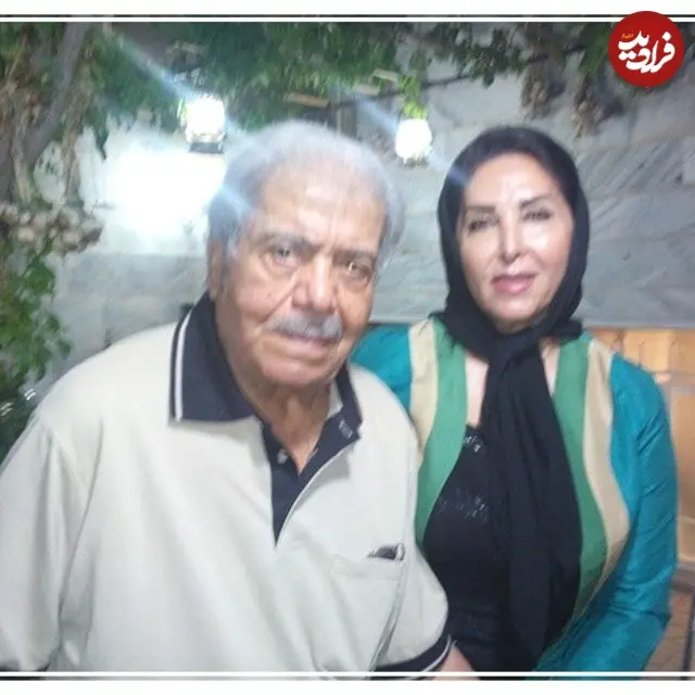 عکس| سفر به گذشته؛ «نصرت الله وحدت و شیلا» بعد ۴ دهه و در ایام پیری؛ سال ۹۴