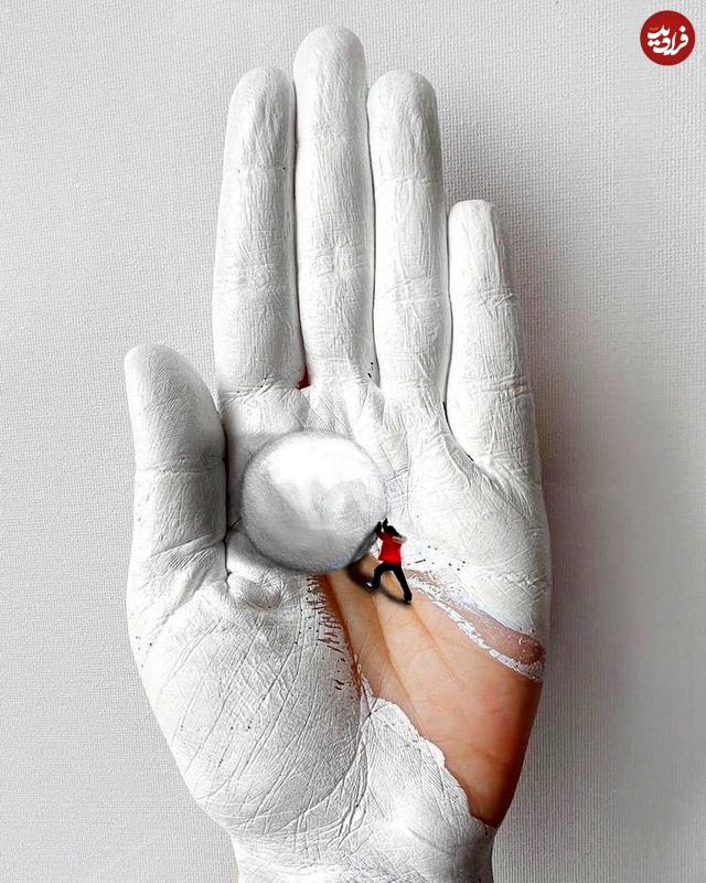 نقاشی‌های متفاوتی که این هنرمند ایرانی روی «دست‌هایش» می‌کشد