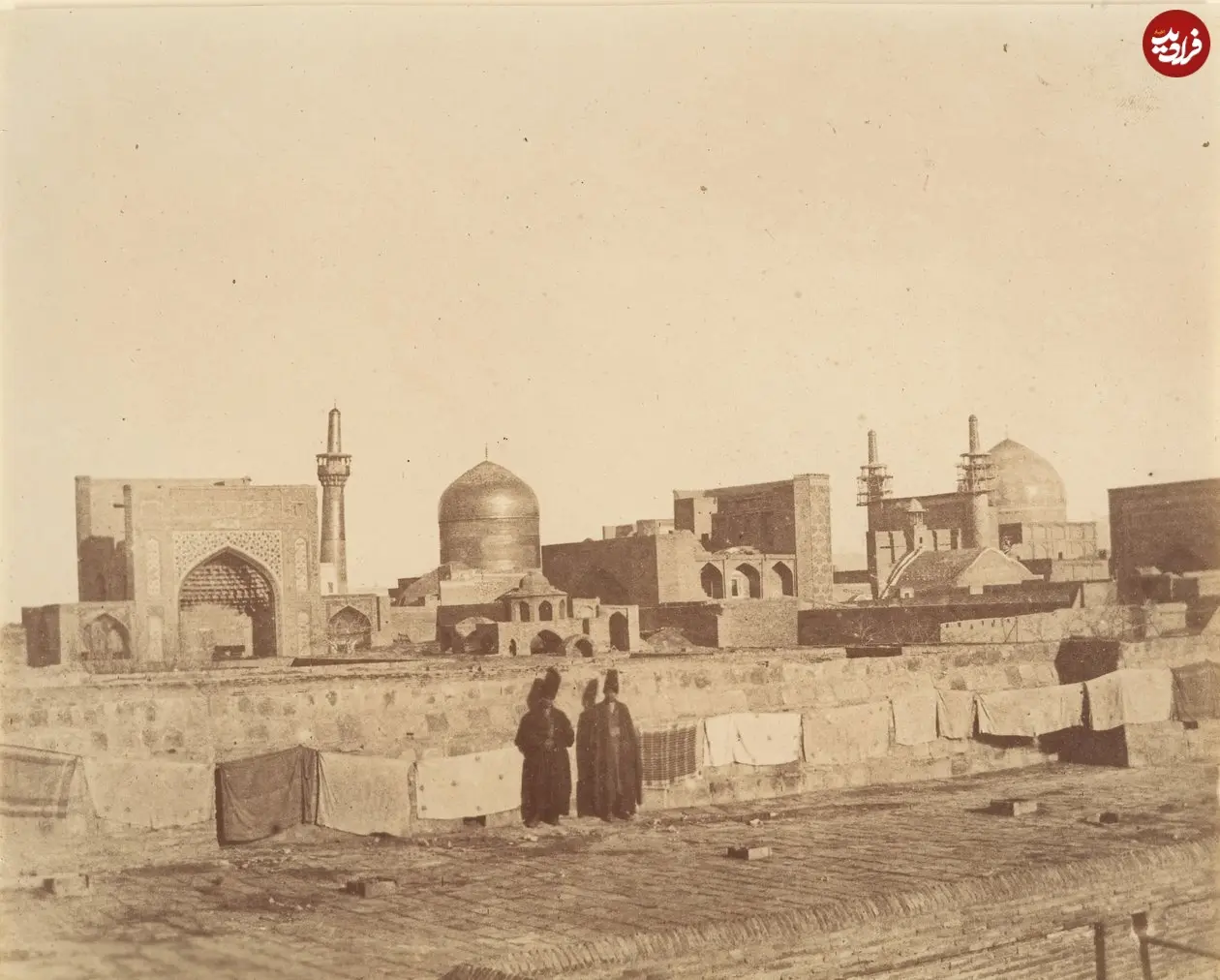 Possibly_by_Luigi_Pesce_-_A_General_View_of_MESHED_from_the_roof_of_a_hamam_1840s-60s_-_(MeisterDrucke-1195092)