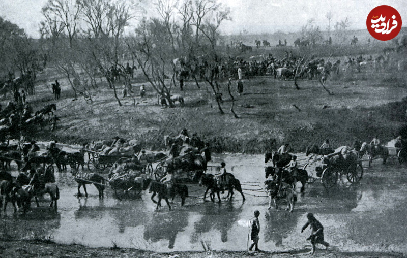 Retreat_of_the_Russian_Army_after_the_Battle_of_Mukden