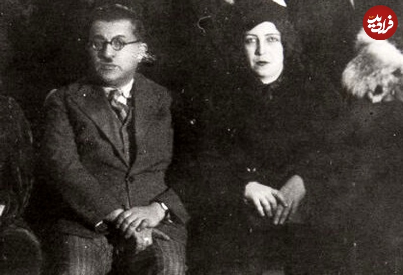 عکسی از پدر و مادر پروین اعتصامی در یک جشن تولد
