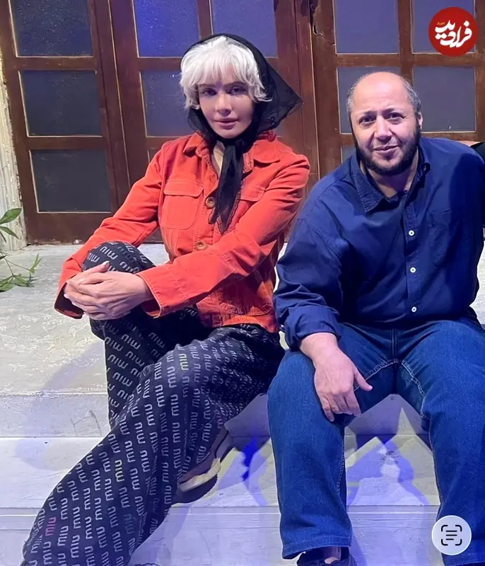 عکس| سفر زمان؛ «شراره رخام» در ۵۴ سالگی در کنار «مازیار لرستانی» در پشت‌صحنه «جرأت حقیقت»