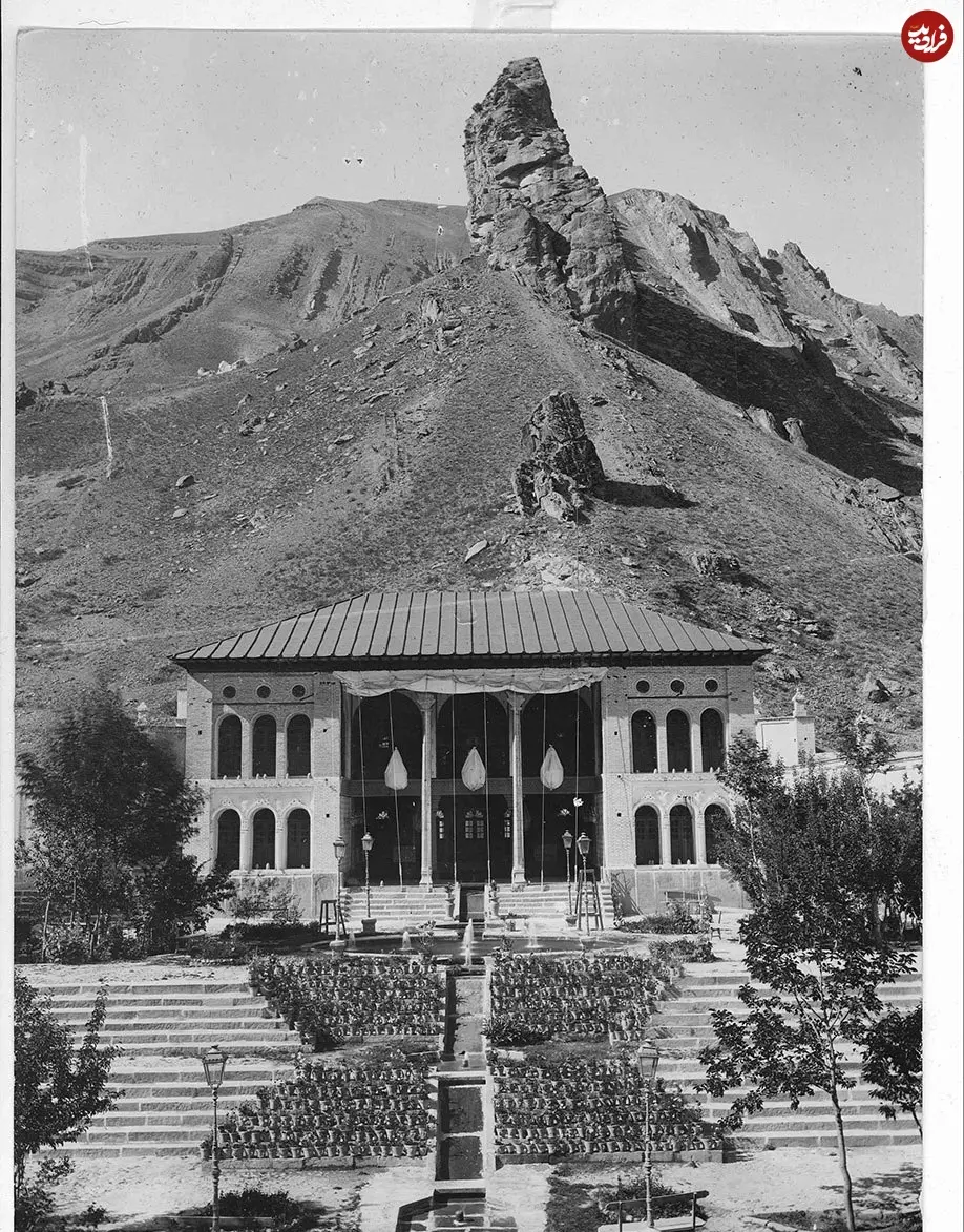 عکس| سفر در زمان؛ نمایی از عمارت شهرستانک در دوره ناصرالدین شاه