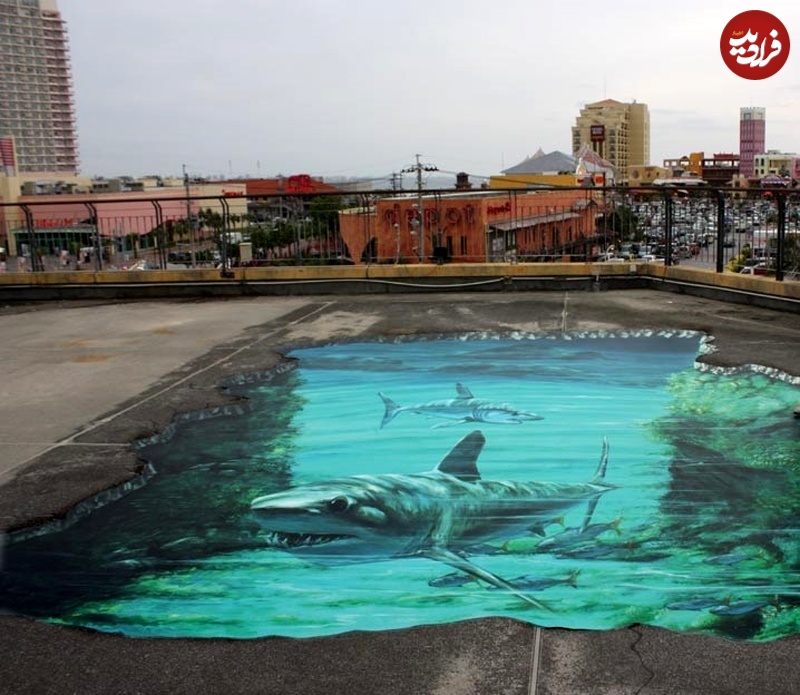 3d pavement painting_okinawa_sharks_1