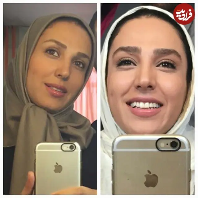 عکس| سفر زمان؛ «سوگل طهماسبی، عطیه» سریال رویای نیمه شب در پشت صحنه سریال کیمیا؛ سال ۹۴