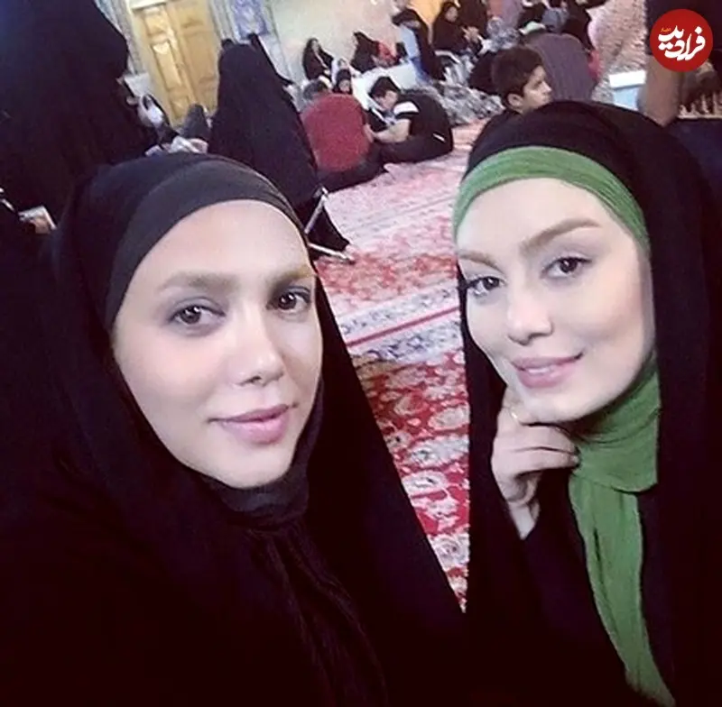 عکس| سفر زمان؛ عکس یادگاری «سحر قریشی» در حرم امام رضا (ع)؛ سال 98