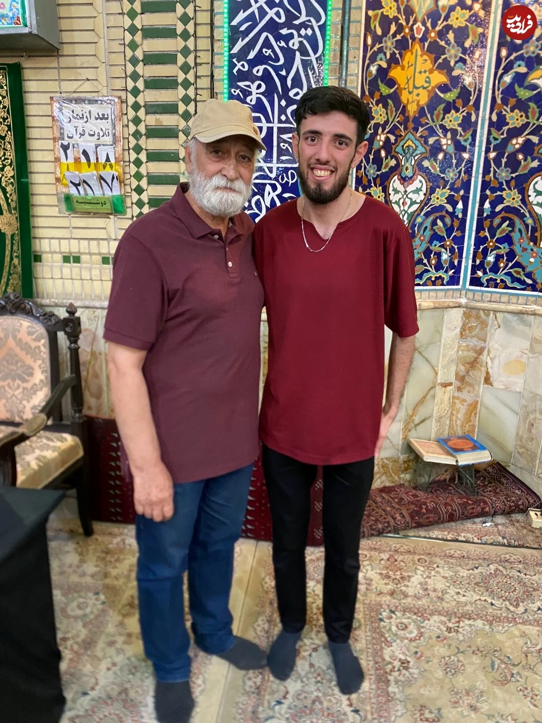 عکس| سفر در زمان؛ «یعقوب نبی» 20 سال بعد سریال یوسف پیامبر در سفر مشهد در 72 سالگی