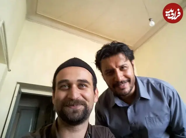 عکس| سفر در زمان؛ «سینا همسر بیتا» سریال آوای باران در کنار جواد عزتی؛ سال 96