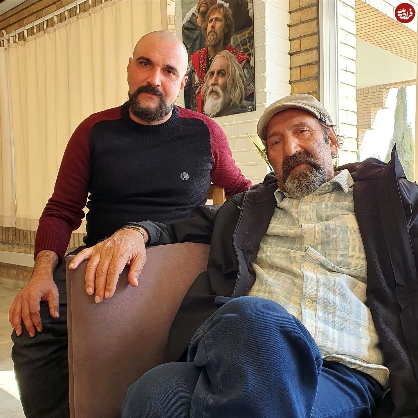 عکس| سفر در زمان؛ «جاوید سریال سوجان» در کنار کارگردان مختارنامه؛ سال 1400