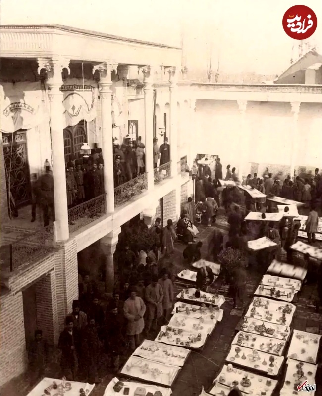 عکس؛ سفر به تاریخ؛ مراسم رونمایی از جهیزیۀ «اخترالدوله، دختر ناصرالدین شاه»؛ 130 سال قبل عکس؛ سفر به تاریخ؛ مراسم رونمایی از جهیزیۀ «اخترالدوله، دختر ناصرالدین شاه»؛ 130 سال قبل