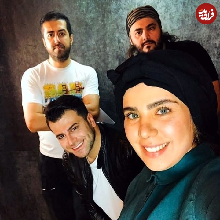 عکس| سفر در زمان؛ «مژگان و جواد جوادی» در پشت صحنه سریال بچه مهندس 3؛ پنج سال قبل