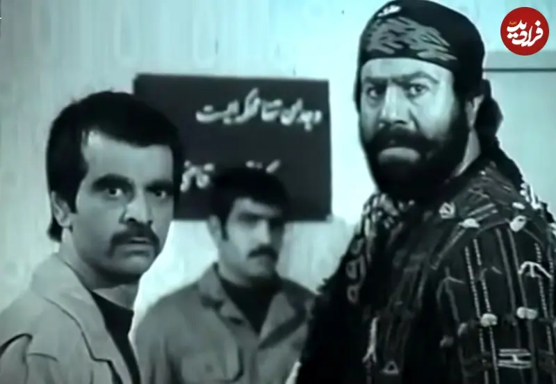 عکس| سفر زمان؛ «مهدی فخیم زاده» 36 ساله در کنار «حسین گیل» در یکی از فیلم‌هایش قبل از انقلاب