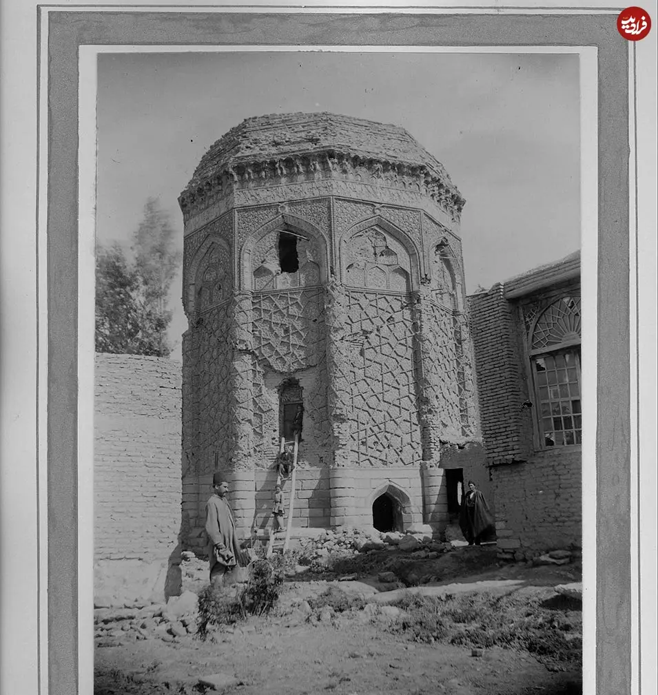 عکس| سفر در زمان؛ تصویری قدیمی از مقبره هولاکوخان مغول در مراغه