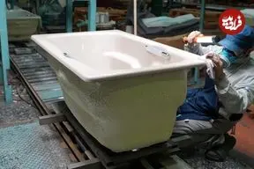 ببینید| فرآیند دیدنی ساخت وان های حمام چدنی در کارخانه ای قدیمی در ژاپن