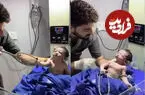ببینید| نوزاد تازه‌ متولد شده با یک حرکت بامزه پربازدید شد