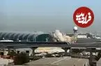 ببینید| لحظه انفجار در فرودگاه دبی توسط پهپاد شاهد را ببینید