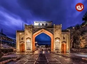 عکس| سفر زمان؛ منظرۀ دروازه قرآن شیراز در 77 سال قبل