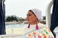 عکس| سفر زمان؛ گریم «سودابه بیضایی» در پشت صحنه سریال «آمین»؛ سال 94