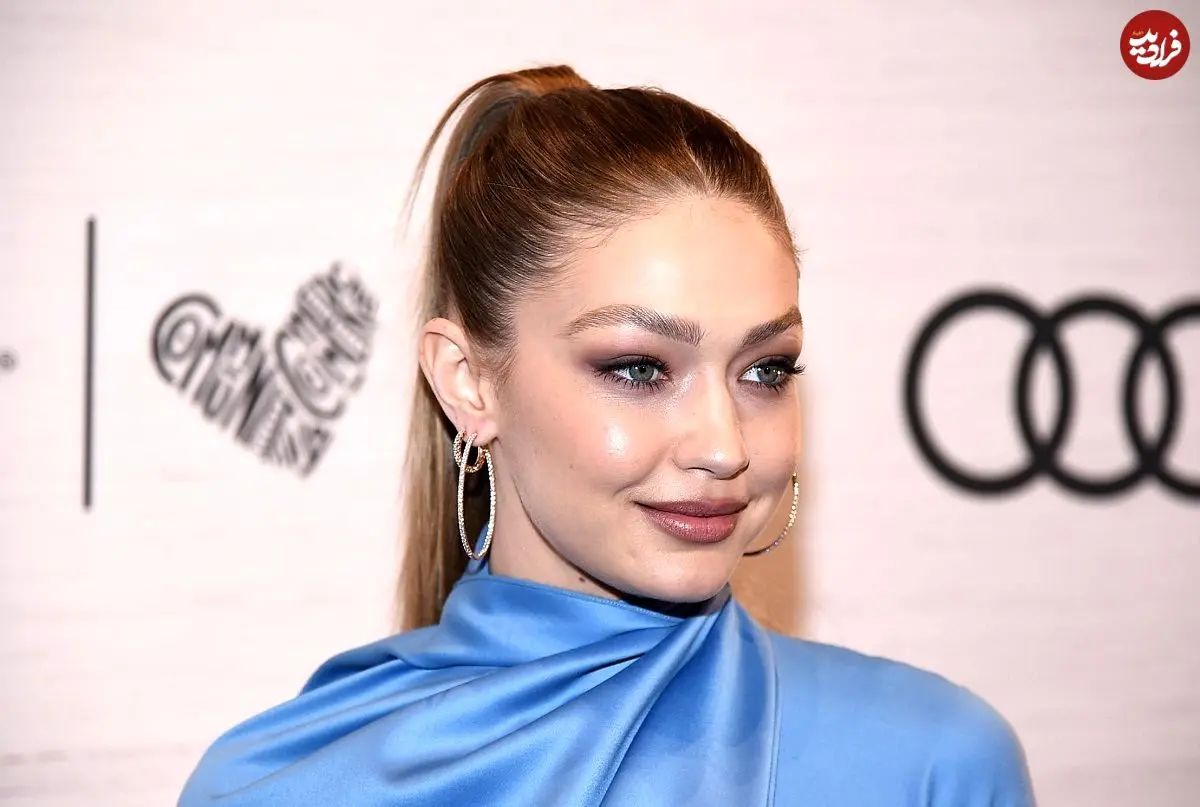 عکس| سفر در زمان؛ «جیجی حدیدی» در مراسم بنیاد قلب در کالیفرنیا؛ سال 1391