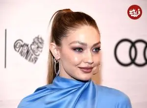 عکس| سفر در زمان؛ «جیجی حدیدی» در مراسم بنیاد قلب در کالیفرنیا؛ سال 1391