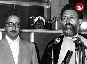 عکس؛ سفر در زمان؛ «بنی صدر، آیت الله طالقانی، شهید بهشتی و هاشمی رفسنجانی» در سنندج؛ سال 58