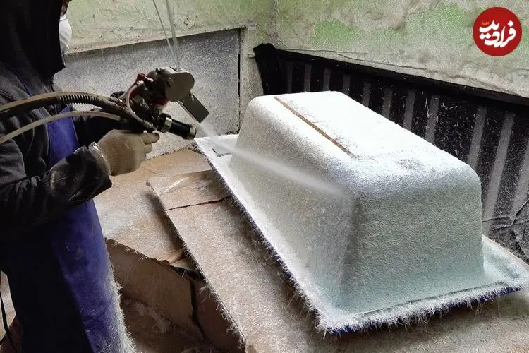 ببینید| فرآیند دیدنی تولید وان حمام در کارخانه ای در کره جنوبی