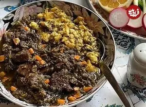 خورش اسپناساک مازندرانی؛ جادوی اسفناج، گوشت گوسفندی و تخم‌مرغ
