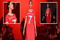 (تصاویر) حضور خیره کننده جورجینا در مراسم هفته فشن پاریس با پیراهن جنجالی رونالدو