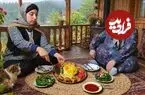 ببینید| غذای روستایی در ایران؛ پخت پلو با مرغ سوخاری و سیب زمینی سرخ کرده