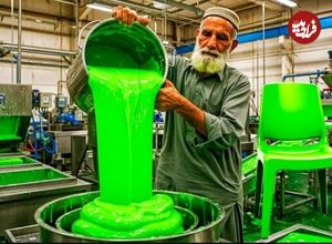 ببینید| فرآیند بازیافت گونی های قدیمی و تولید صندلی با آنها در پاکستان