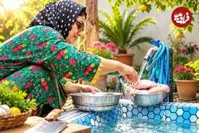 ببینید| غذای روستایی در ایران؛ پخت زرشک پلو با مرغ در روستایی زیبا