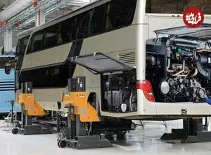 ببینید| چگونه آلمانی‌ها اتوبوس‌های لوکس خود را در یک کارخانه میلیارد دلاری می‌سازند؟