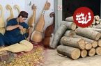 ببینید؛ مراحل دیدنی ساخت ساز رباب (Rabab) از چوب درخت توت در افغانستان