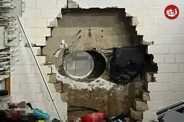 عکس| سرقت سینمایی از بانک اشپارکاسه آلمان؛ ۹۰ درصد صندوق‌های امانات غارت شد