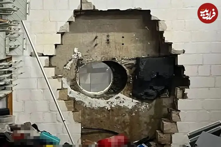 عکس| سرقت سینمایی از بانک اشپارکاسه آلمان؛ ۹۰ درصد صندوق‌های امانات غارت شد