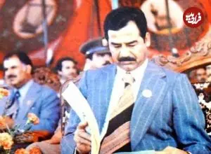 عکس| سفر در زمان؛ «صدام» به همراه همسر اول اش «ساجده» و در یک بازدید؛ دهه 60