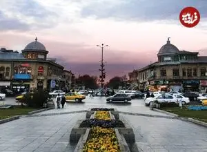 عکس| سفر زمان؛ کودک همدانی و بزش سوار بر گاری در خیابان‌های همدان؛ سال 53