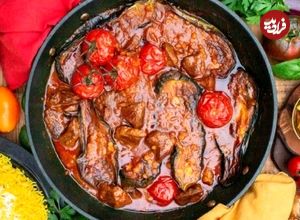 طرز تهیه خوراک گوجه بادمجان ساده با طعمی بی‌نظیر